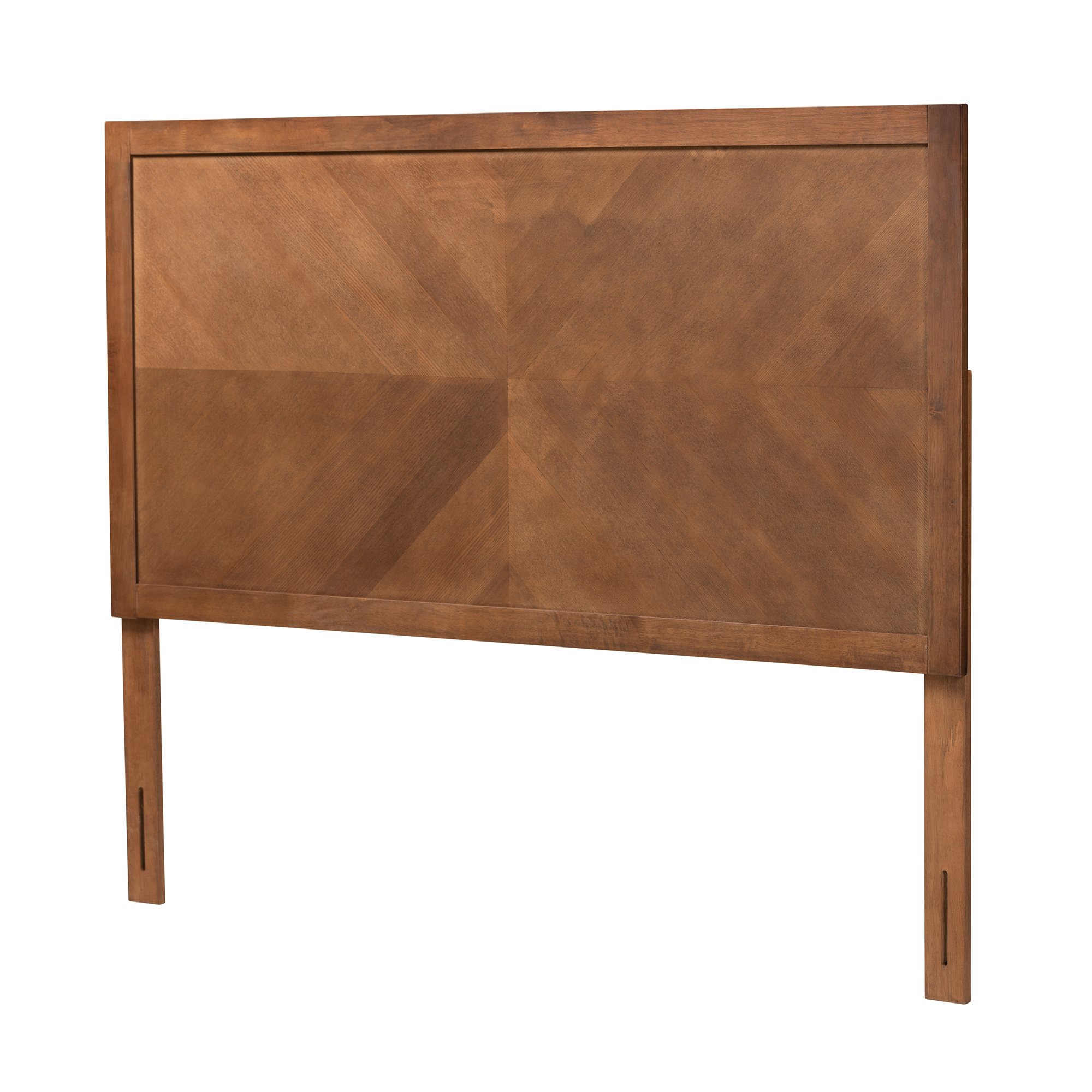 Baxton Studio Theria Classic and Traditional Ash Walnut Finished Wood Queen Size Headboard